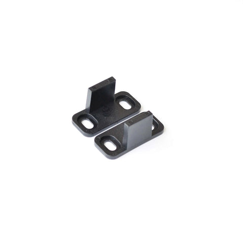 Component from Six Foot Heavy Duty Bypass Barn Door Hardware Kit For Exterior Doors, Black Box Track Sliding System