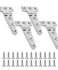 Heavy Duty Stainless Steel T Hinge Marine Grade 316 Hinges For Boat Hatches Toolbox Doors And Gates 4 By 2 Inch 2 Pack with screws