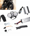 Electric Brushless DC Motor Kit 48V 2000W With Controller Display For Go Karts, Motorcycles, And Scooters, Real Time Speed Readout