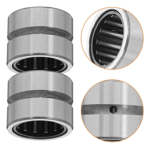 2 Piece Needle Roller Bearing Kit Fits Electric Hammer Drill And Angle Grinder Precision Steel Thrust Bearings Heavy Duty Rock Solid Industrial Grade Replacement Parts For Drills Cutters Badass Performance Upgrades, silver steel rollers