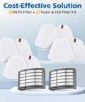 Four Plus Two Pack Replacement Filters For Navigator Lift Away Vacuums Fits NV350 NV351 NV352 NV355 NV356E NV360 UV440 UV540 shown