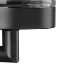 Close-up of Coastal Style Two Light Bath Vanity Light With Clear Glass Shades, Polished Chrome Finish, Modern Bathroom Lighting Fixture
