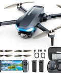 Grab And Go Foldable 2K HD Camera Drone With GPS Auto Return Brushless Motors FPV Live Video Headless Mode Follow Me Portable Quadcopter