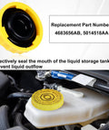 Direct Fit Brake Fluid Reservoir Cap Replacement For Jeep Wrangler Dodge Journey Ram 1500 2500 3500 Master Cylinder OEM 4683656AB