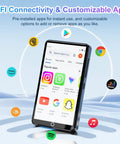 All In One 80GB Bluetooth WiFi MP3 Player With 4.0 Inch IPS Touch Screen displaying popular apps interface