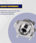 Front Wheel Bearing And Hub Assembly 513299 For Nissan Sentra 2007 2008 2009 2010 2011 2012 Front Position With 4 Lug Bolts Non ABS OEM Replacement Budget Friendly Easy Install