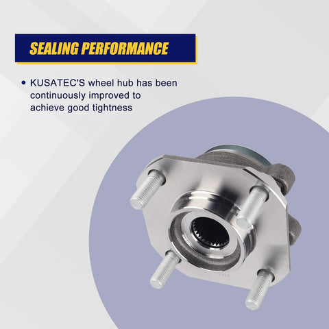 Front Wheel Bearing And Hub Assembly 513299 For Nissan Sentra 2007 2008 2009 2010 2011 2012 Front Position With 4 Lug Bolts Non ABS OEM Replacement Budget Friendly Easy Install
