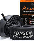 Heavy Duty 20 Inch Bike Inner Tubes 2 Pack 20x2.10 To 2.40 Butyl With Schrader Valve Compatible With Kids BMX City Mountain Bikes