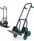 Heavy Duty Stair Climber Hand Truck 440 Lb Folding Utility Dolly with rugged steel frame and six smooth wheels for easy transport.