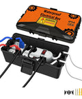 Medium Weatherproof Electrical Box For Rock Solid Power Strip Guard and Extension Cord Tidy Up with Secure Rubber Latches