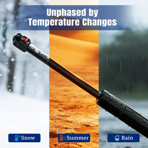 27 Inch 45lb Gas Strut For Fiberglass Tonneau Cover And Pickup Truck Bed Topper Undercover Replacement Part in various weather conditions