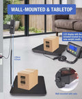 Heavy Duty Digital Postal Scale With 11.8 By 11.8 Inch Aluminum Anti Slip Platform, 440 Lb Capacity, wall-mounted and tabletop display