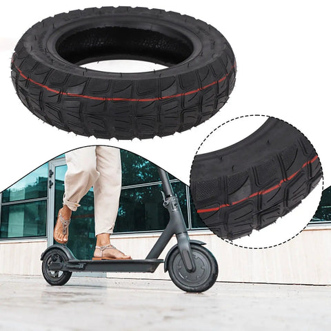 Tubeless 10x2 50 Offroad Tire For 10 Inch Electric Scooters And Skateboards Replacement Outer Tire, scooter riding on tire