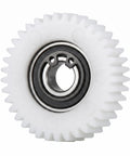 Close-up of Durable Nylon Gear Clutch 36 Tooth Motor Gear For Road Motors Replacement Part with visible bearing.