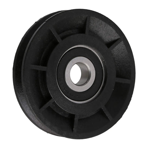 Heavy Duty Nylon Cable Pulley Wheel Idler With V Groove, 60 Mm Outer Diameter, 10 Mm Inner Bore, 6 Mm Groove Width, 3.5 Mm Groove Depth, Steel Bearing Core, 99 Kg Load Capacity For Industrial Equipment