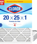 MERV 13 Pleated HVAC Air Filter 20X25X1 Pack Of 4 For Allergies Pet Dander Smoke And More Breathe Easy With Dust