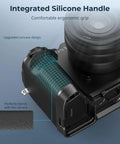 L Shape Handgrip For Sony Alpha 7C II And A7CR With Arca Quick Release Plate showing ergonomic silicone handle design