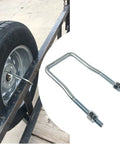 Built Tough Spare Tire Carrier For Trailer Side Mount U Bolt Zinc Plated Bracket Fits 15 Inch Tires 4 Or 5 Lug Shown