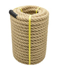 Coiled Thick 1.5 Inch Jute Rope 100 Ft Natural Hemp Manila Heavy Duty Twisted Rope For Crafts Climbing Bundling Anchors