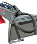Heavy Duty Skid Steer Backhoe Attachment With 12 Inch Bucket And 6 Foot 8 Inch Digging Reach Plug And Play Steel Quick Attach Plate