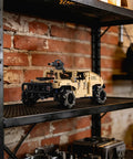 technic RC Hummer kit with Mecanum wheels displayed on a shelf