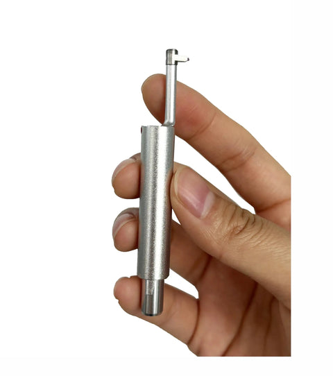 Surface Roughness Tester For Curved Surfaces With Sensor For Convex Or Concave Profiles On Workpieces Radius 3 Mm And Up TS 110 Transducer Included No Fuss Easy Read Industrial Grade Metrology Instrument, held in hand