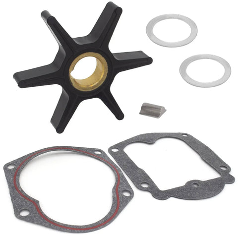 Water Pump Impeller Service Kit For Mercury Mariner Force 25 30 40 50 HP Outboard Motors Replacement With Gasket And Key