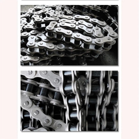 Top Tier 1.5 Meter Precision Roller Chain With Short Pitch Design For Heavy Duty Industrial Machinery Drive Sprocket Needs That Just Works, close-up view of roller chain links.