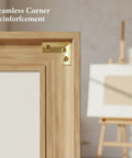 Heavy Duty Steel L Shaped Corner Brace Reinforcement Bracket For Furniture Fix Cabinet Support, gold metal on wooden frame