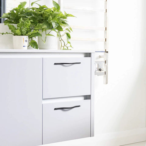 Modern Matte Black Cabinet Handle Set For Doors And Drawers Minimalist Wardrobe Pulls Arched Style