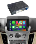 Wireless CarPlay And Android Auto Interface For Cadillac CTS 2009-2013 Retrofit Kit with OEM screen and control unit visible