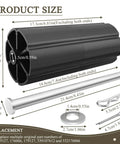 Deck Roller And Rod Kit For 48 And 54 Inch Lawn Mowers Easy Install Replacement No Fuss Fit For YTH2748 YTH2548B GTH2754 GTH2654 And More Replaces 179127 532179127 539107612, showing detailed dimensions and components.