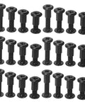No Sweat Setup Top Shelf Bed Screw And Bolt Set For Furniture Frames Cabinet Joints 170 Piece Heavy Duty Connecting Hardware Kit black screws