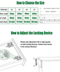 Diagram for Undermount Drawer Slides 12 Inch Full Extension Soft Close Concealed Runners Set 6 Pairs With Mounting Screws And Brackets