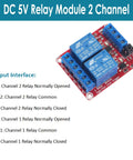 Two Channel 5V Relay Module With Optocoupler Isolation And High Or Low Level Trigger, 10A AC 250V And 10A DC 30V Load, Ideal For Arduino Raspberry Pi And DIY Projects, High Current Relay Board.