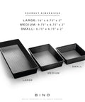 Go To Three Piece Drawer Organizer Bin Set Large Gray BPA Free Durable Plastic With Soft Grip Lining and Non Slip Feet