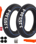 Two Pack Durable Inner Tube for Eight Inch Wheels in 3.25 and 3.00 Width with TR-87 Angled Stem Replacement for Wheelbarrows Scooters Mini Choppers Go Karts and ATVs DIY Friendly