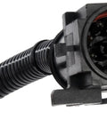 Direct Replacement Transfer Case Motor Built Hardcore For The Long Haul With Factory Style Connectors and weathertight seals close-up of connector