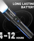 4 Pack Rechargeable LED Flashlights With 10000 Lumens Each And LCD Battery Display Beast Mode Bright 5 Modes Tactical Light