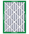 16x20x4 MERV 8 Pleated Air Filter for HVAC Systems, Beat Dust and Allergies, Electrostatic Replacement, front view
