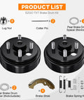 Electric Golf Cart Brake Drum Maintenance Kit For TXT PDS 1997 And Up Not For Gas Models kit parts including brake shoes