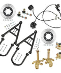 12 Inch Front Suspension Swingarm Assembly With Hydraulic Disc Brake Rotor Kit And 4 Stud Wheel Hubs For DIY Go Kart ATV