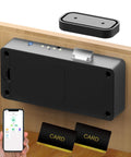 No Drill Hidden Adhesive Cabinet Lock For Baby Proofing Drawers And Cabinets With 5 Ways To Unlock App Apple Watch RFID NFC And Alexa Keyless Smart Lock Black
