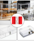 Set Of 16 Clear Self Adhesive Plastic Hinges 35x25mm Small Hinge Pack For DIY Boxes Cabinets Display Stands Glass Furniture