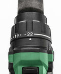 Kickass 36V Brushless Cordless Drill delivering 155 Nm torque with 22 adjustable settings for precision.