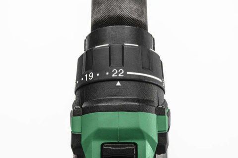 Kickass 36V Brushless Cordless Drill delivering 155 Nm torque with 22 adjustable settings for precision.