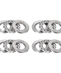 Front view: 4-pack thrust ball bearings 51106, chrome steel, 30x47x11 mm, single-row plane axial bearings