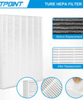 4 Pack Replacement Filter A Size 21 Compatible With C535 5300 2 5500 2 6300 2 P300 AM90 9000 5000 5000B C909 9800 Air Purifier