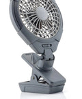 5 Inch Battery Powered Clip On Fan With Clamp 2 Pack, Portable Hands Free Cooling, Adjustable Pivoting Clip Fan for strollers