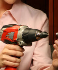 8440P Pro Grabit Broken Bolt And Damaged Screw Extractor 4 Piece Kit in use with drill on cabinet handle